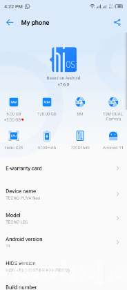 Tecno pova neo